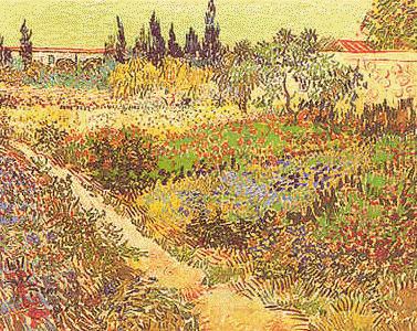 Vincent Van Gogh Garden in Bloom, Arles Germany oil painting art